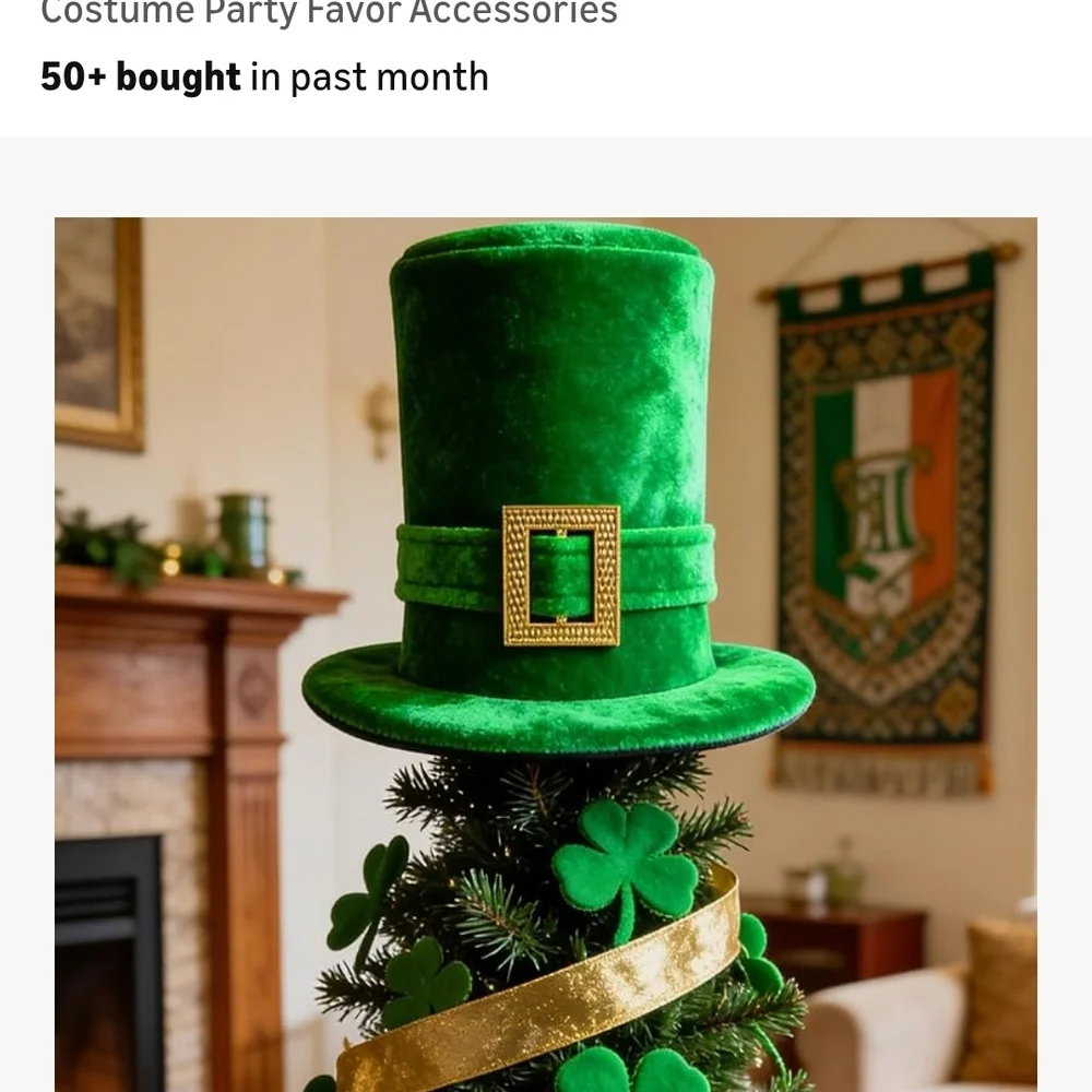Green St. Patrick's Day Top Hat